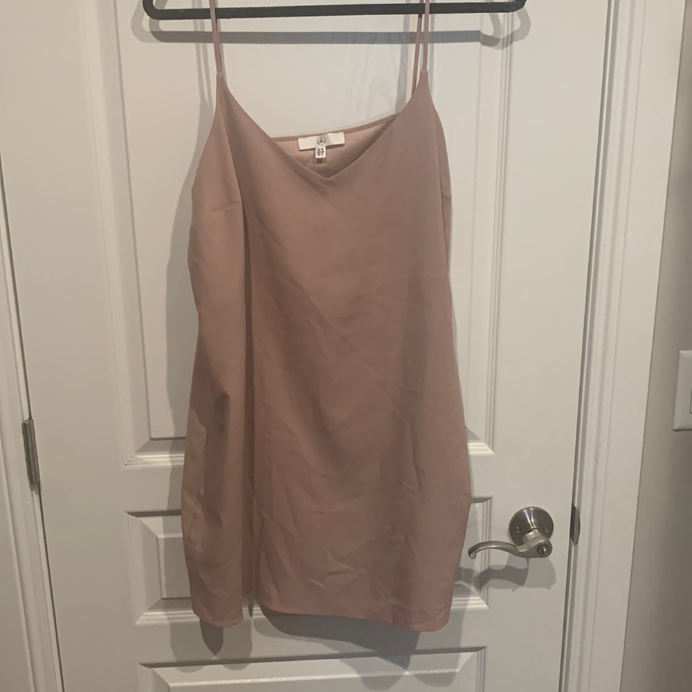 Blush color slip dress double lined in breast 12 never worn